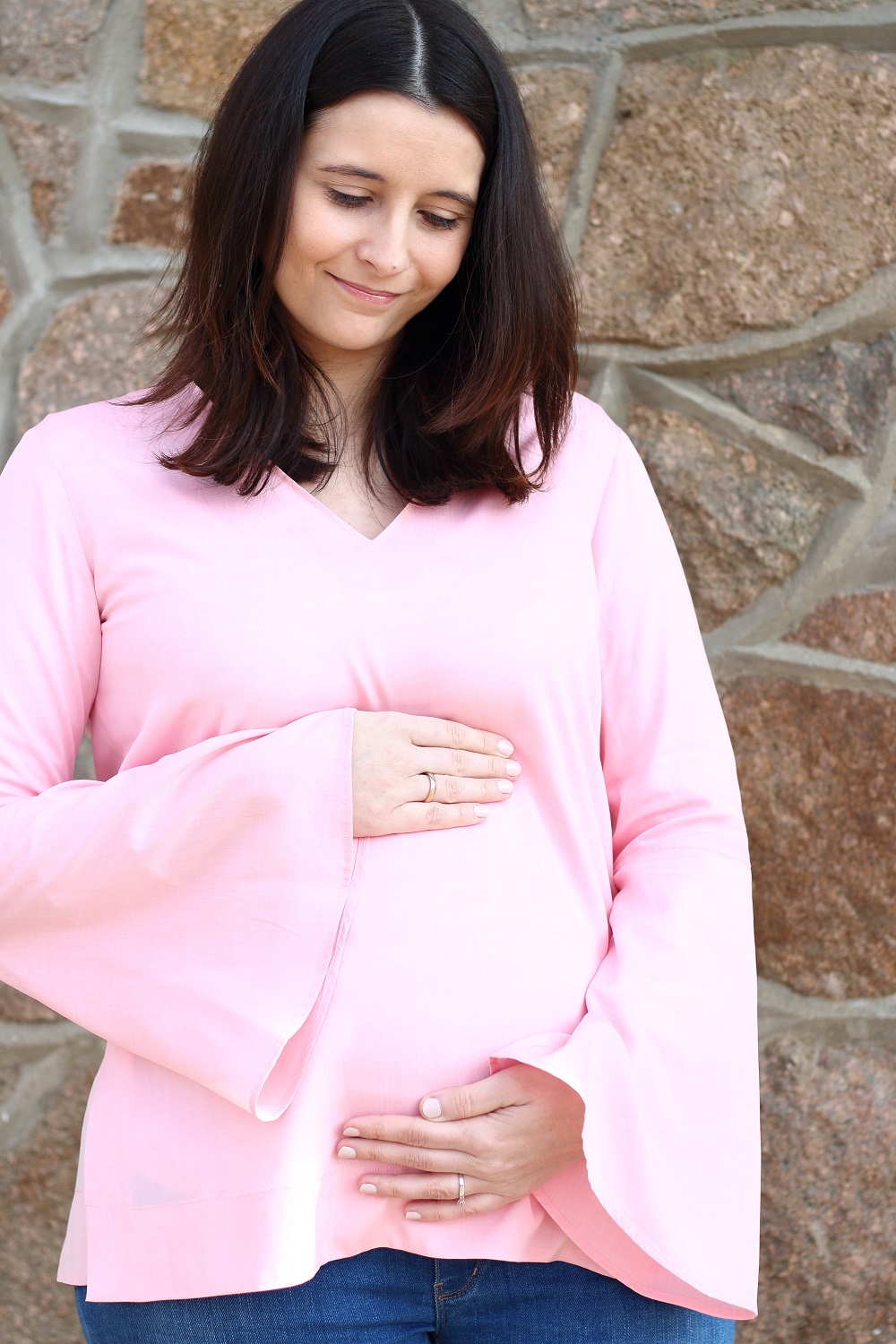 [Anzeige] Mein erster Schwangerschaftslook im Frühling mit ETERNA - Babybauch 18. Woche