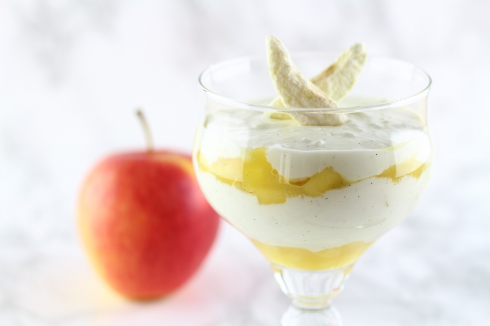 [Anzeige] Apfel-Vanille-Quarkspeise mit natürlicher Süße