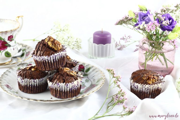 Walnuss-Schoko-Muffins mit Ahornsirup - Mary loves