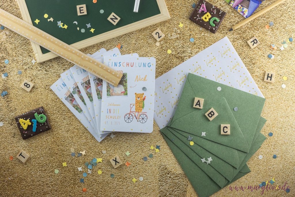Einladungskarten für die Einschulung: Individuell, nachhaltig & schnell gemacht